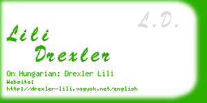 lili drexler business card